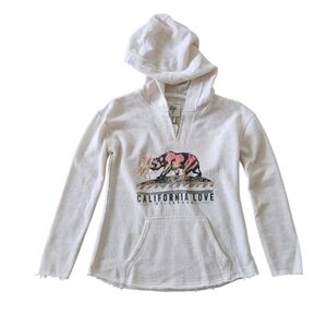California Love Hoodie with Bear Graphic Girls Sz Small